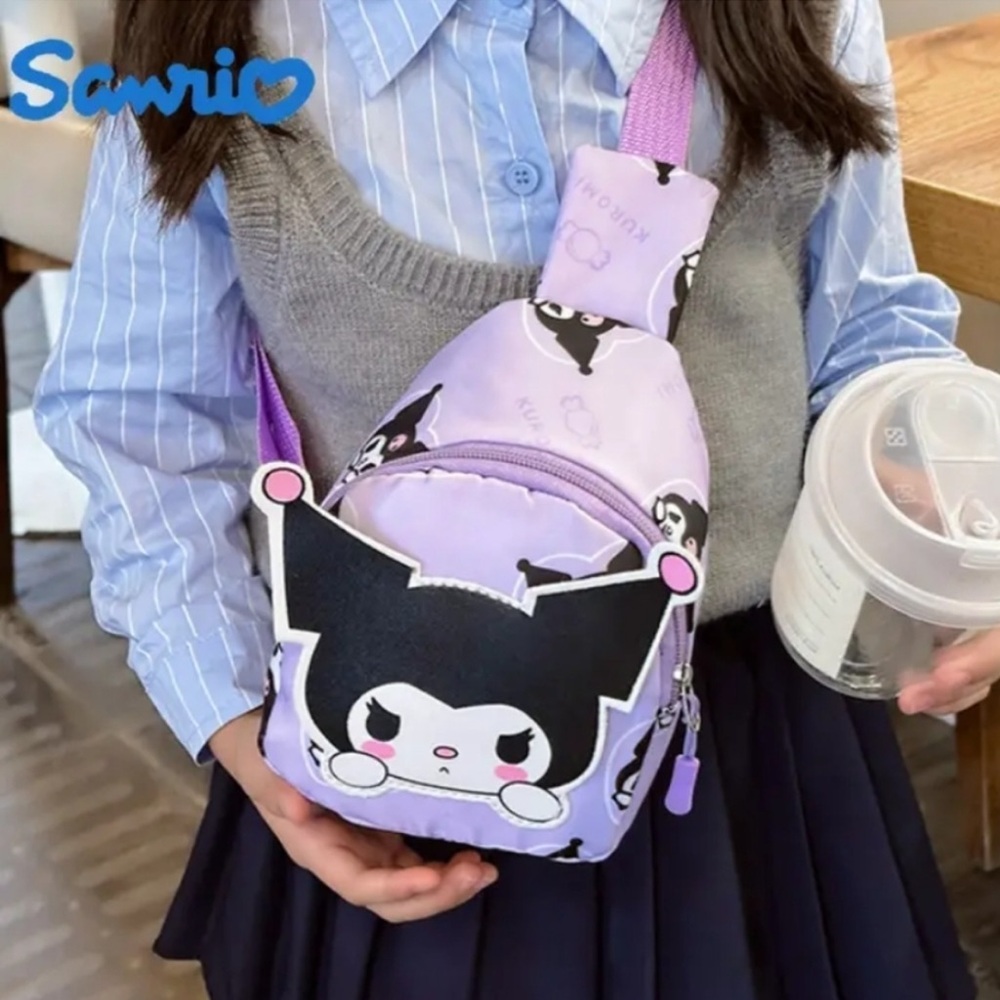 SANRIO, Kuromi Backpack, shoulder sling - Picture 2 of 3